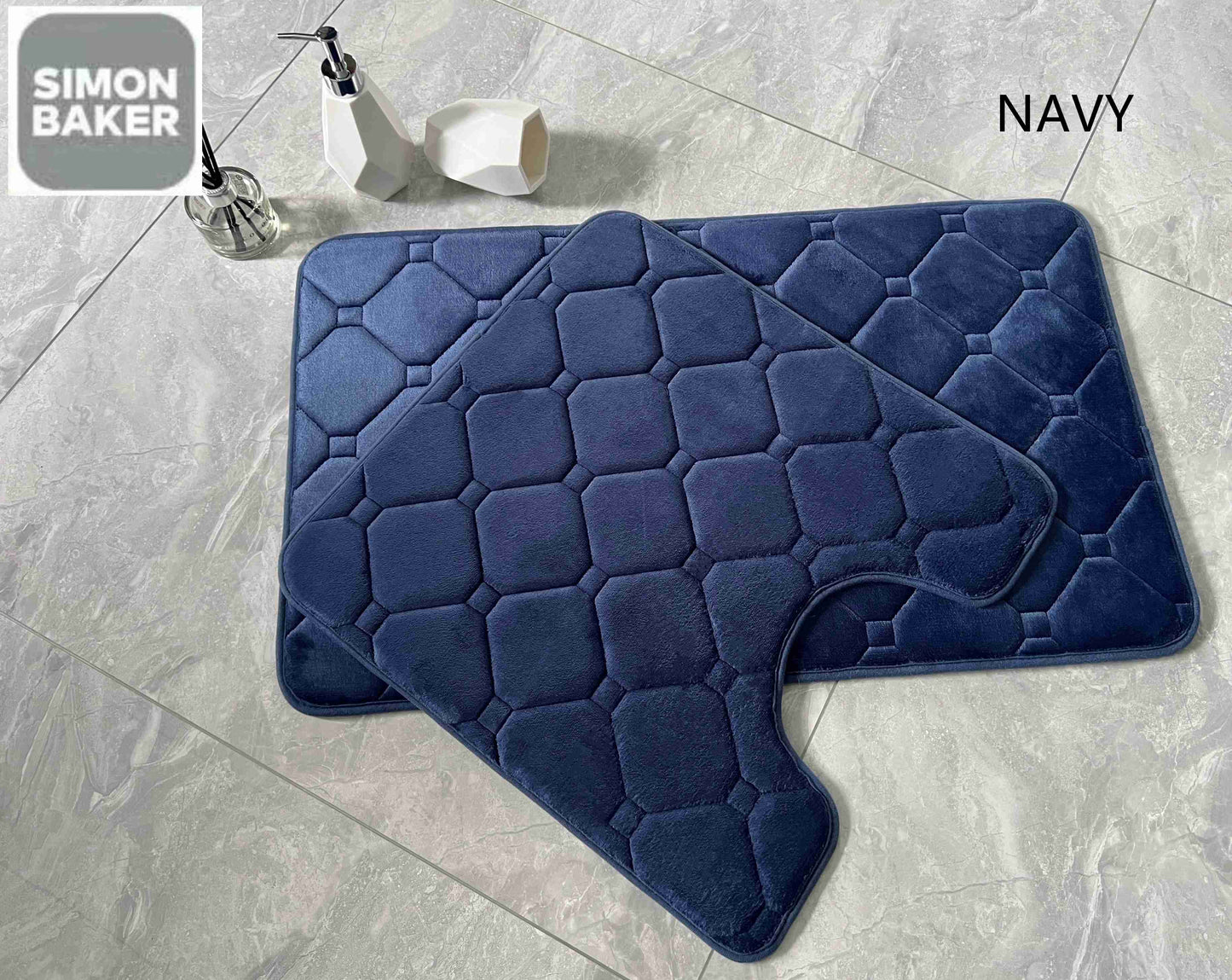 Simon Baker Memory Foam Bath Matt Sets