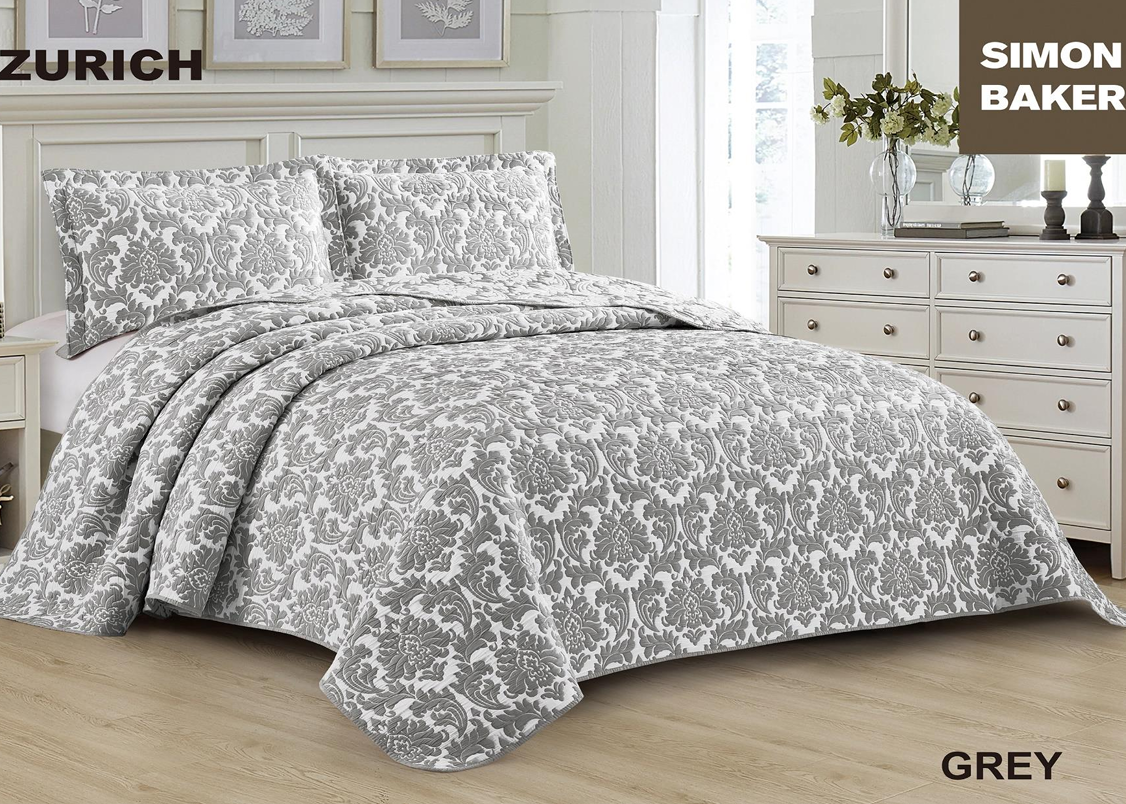 Simon Baker Jacquard Bedspread ZURICH collection