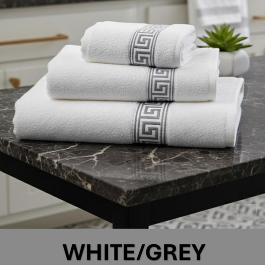 Simon Baker Greek Key Towels 600GSM