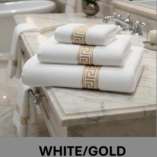 Simon Baker Greek Key Towels 600GSM