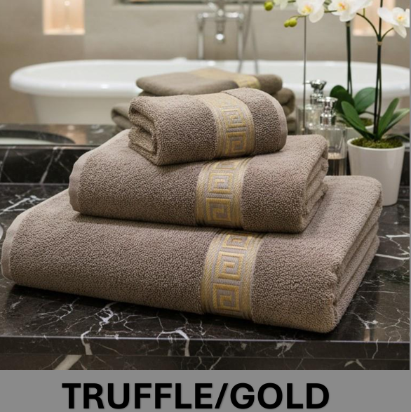 Simon Baker Greek Key Towels 600GSM