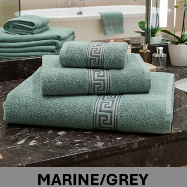 Simon Baker Greek Key Towels 600GSM