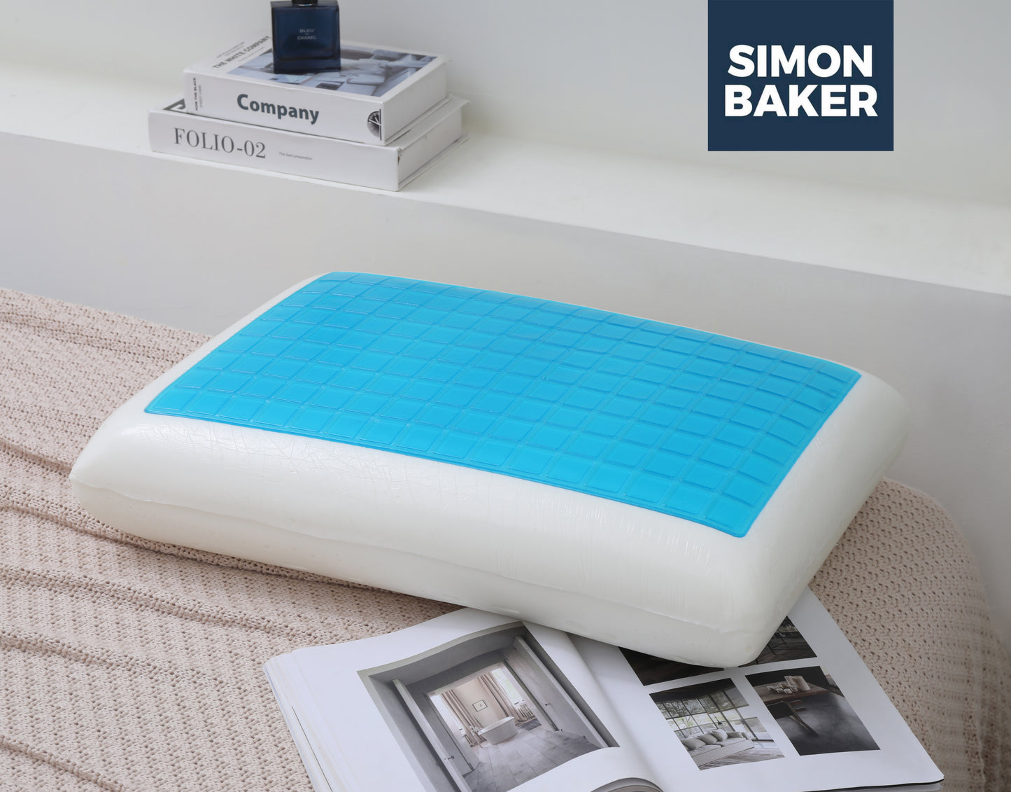 Simon Baker Memory Foam Cooling Gel Pillow