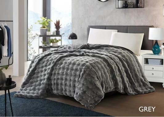 Ultra Plush Faux Fur Blanket-Simon Baker