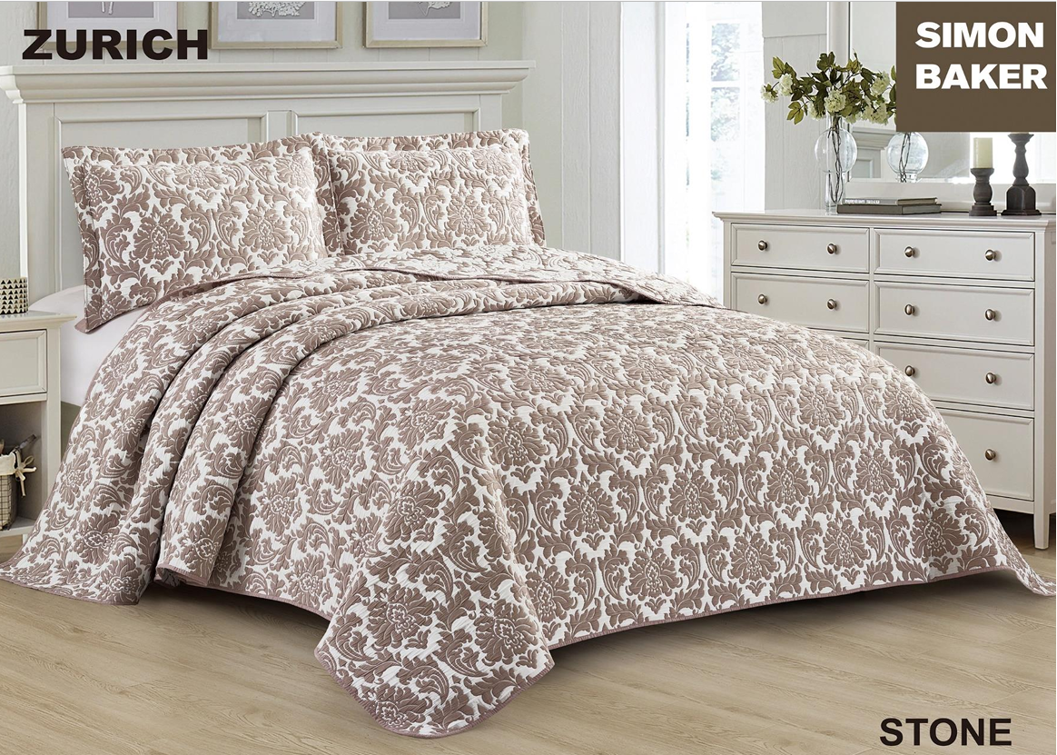 Simon Baker Jacquard Bedspread ZURICH collection