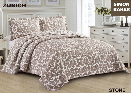 Simon Baker Jacquard Bedspread ZURICH collection