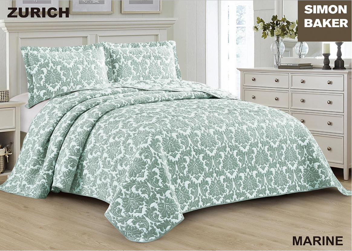 Simon Baker Jacquard Bedspread ZURICH collection